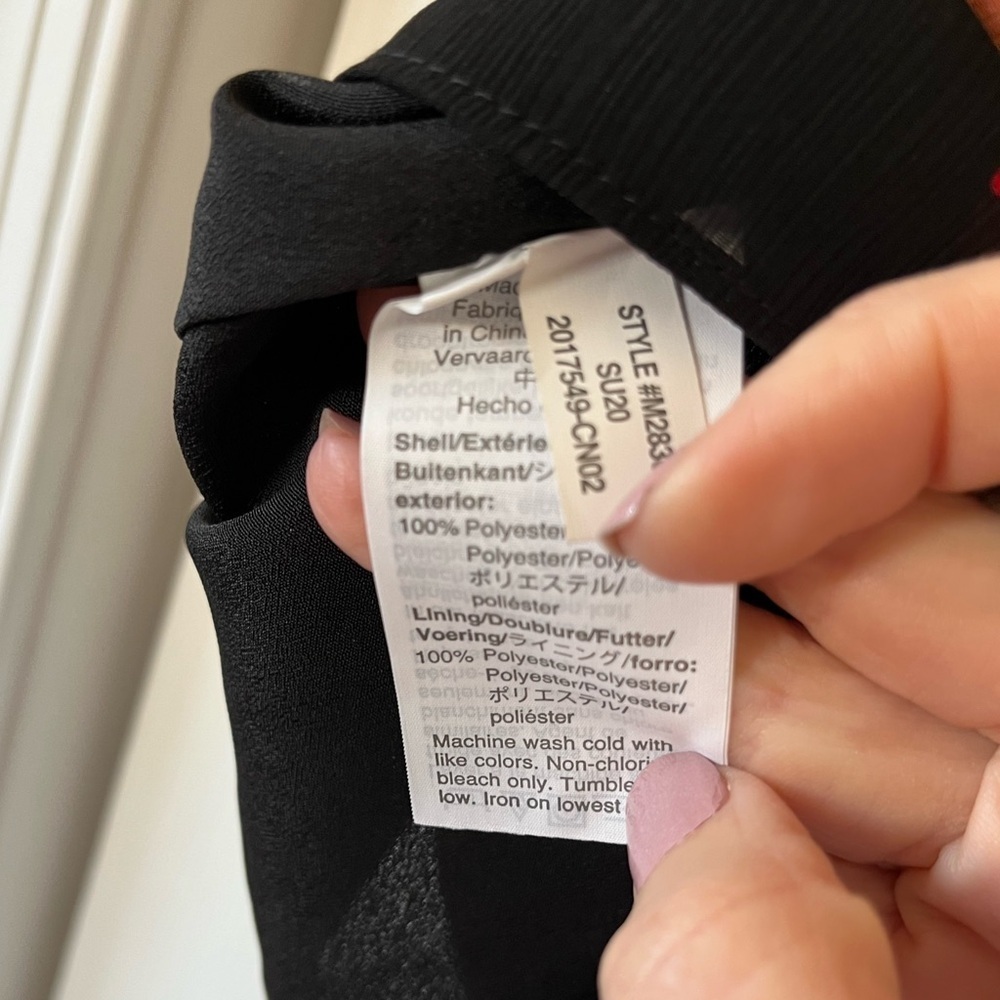 J. Crew XS ruffle neck and flutter sleeve top - Picture 6 of 10